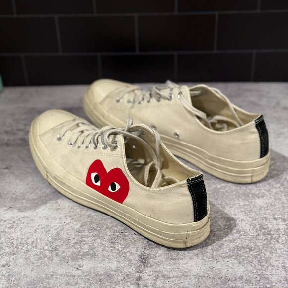 Converse Play COMME des GARCONS - White - Mens 11 - Picture 3 of 10